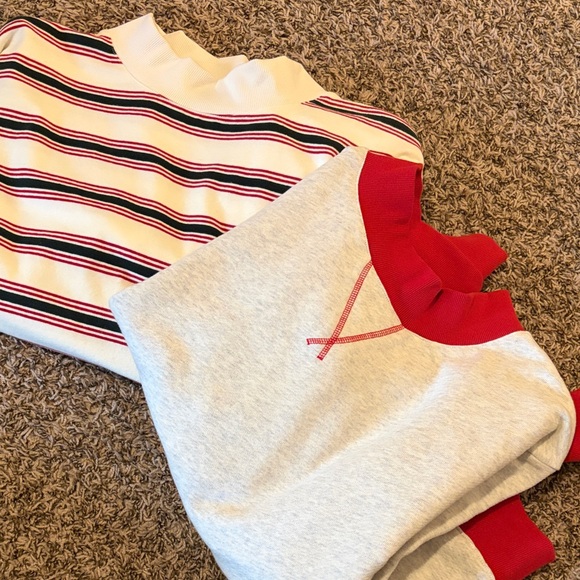 Parke stripe mockneck + scrunching and headband - Picture 4 of 7